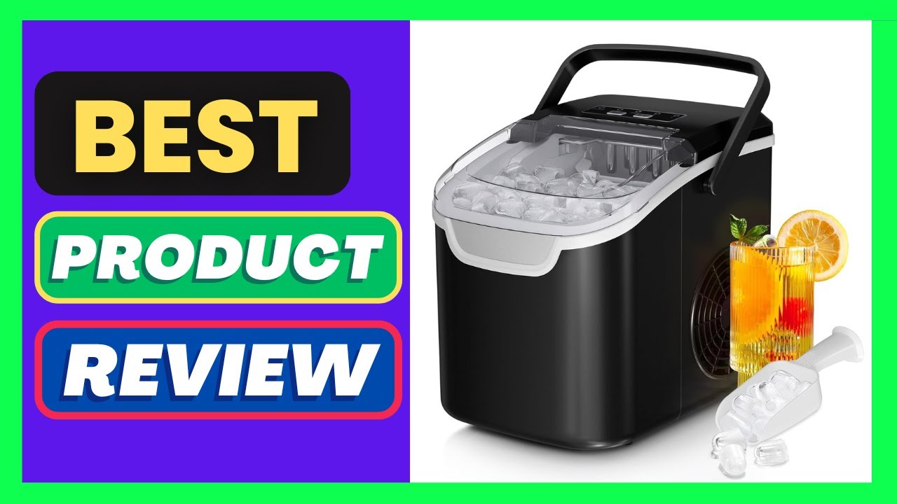 Antarctic Star Countertop Ice Maker Machine, 8 Ice Cubes in 6 mins, 26lb/