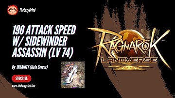 190 Attack Speed w/ Sidewinder Card - Assassin (LV 74)