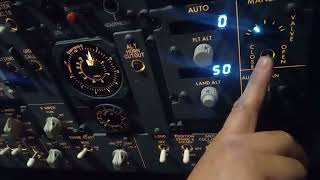 Starting the cabin pressurization check in the 737 MAX
