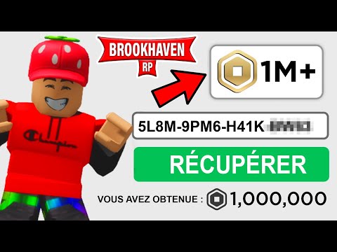 RENTRER CE CODE SECRET pour OBTENIR des ROBUX sur Roblox Brookhaven !!