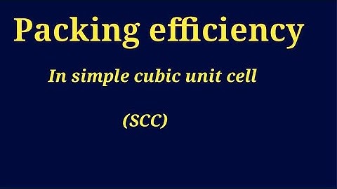 Solid state (L-9) packing efficiency in Simple cubic lattice