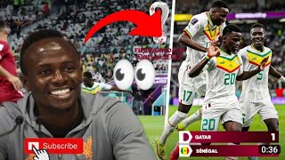 The lions of senegal finally makes Sadio Mané smile☺ after the victory against Qatar (🇸🇳 3-1🇶🇦)