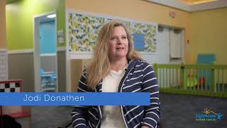 Jodi Donathen, parent of a child with autism, talks about ABA therapy at Lighthouse Autism Center.