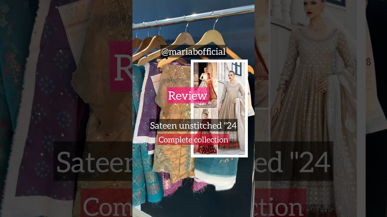 REVIEW Maria b sateen unstitched 2024 | 