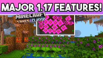 Minecraft NEW 1.17 FEATURES! Spore Blossom, Glow Berries, Moss & Azalea!! (SNAPSHOT 21W05A)