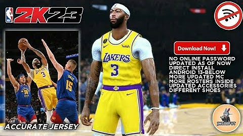 2K23 Updated Roster Android Offline | No F1VM | HD Graphics | Gameplay | Lakers vs Nuggets 2K23