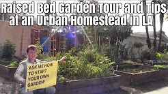 Raised Bed Garden Tour and Tips at an Urban Homestead in LA
