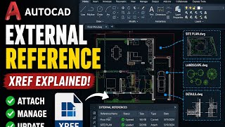 AutoCAD External Reference Command | External Reference  AutoCAD | Complete Guide🔥#caddesign #civil