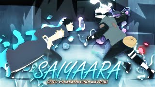 Obito Vs Kakashi- Saiyaara Hindi Amv Edit 4K
