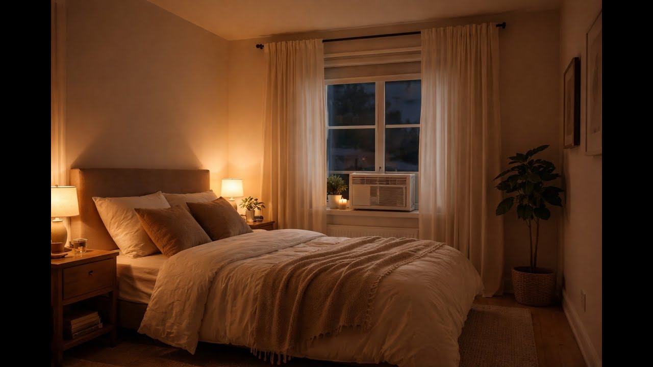 12 Hours of Window Air Conditioner Noise | Sleep | Focus | Background Sound