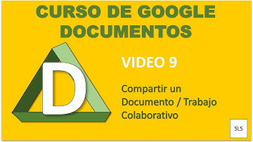 Curso de Google Documentos - Como compartir un Documento - Trabajo Colaborativo - Video 9