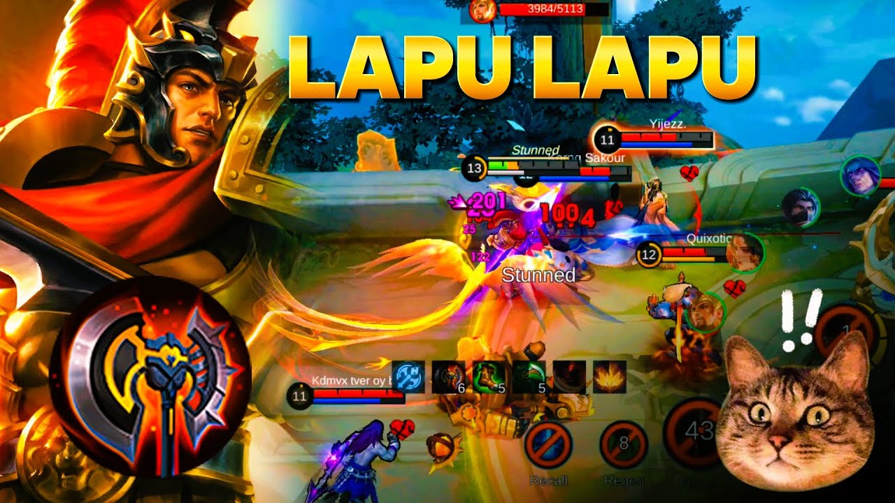 Lapu Lapu The Op exp lane 🔥 Lapu is the best Fighter for rank play