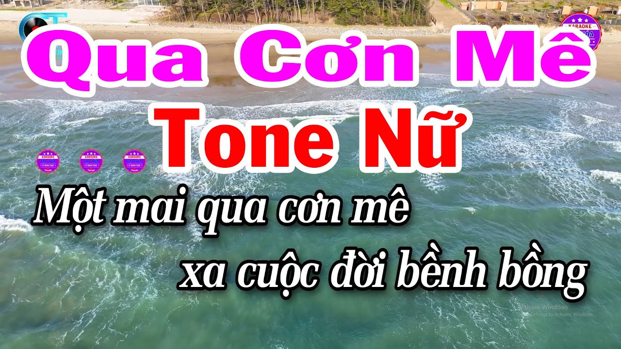 Karaoke Qua Cơn Mê Tone Nữ Nhạc Beat Hay Dễ Hát