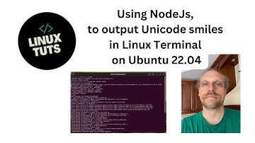 NodeJs unicode smiles in the Linux Terminal on Ubuntu 22.04