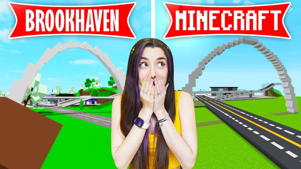 JUGUÉ BROOKHAVEN DENTRO DE MINECRAFT!! - YouTube
