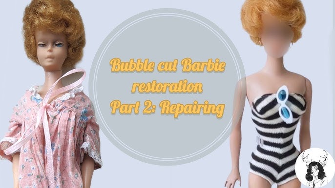Vintage Bubble cut Barbie restoration Part 1: Cleaning 