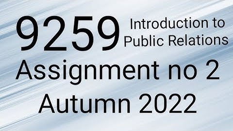 AIOU Code 9259 Solved Assignment No.2 Autumn 2022 #aiou #aiousolveassignments