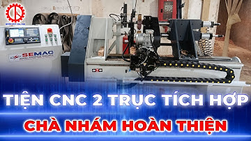 Máy Tiện 2 Trục Có Chà Nhám - Cấp Phôi Tự Động SMQH 800 2 SAF