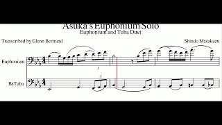 Asuka's Euphonium Solo - Euphonium and Tuba Duet (Sheet Music)