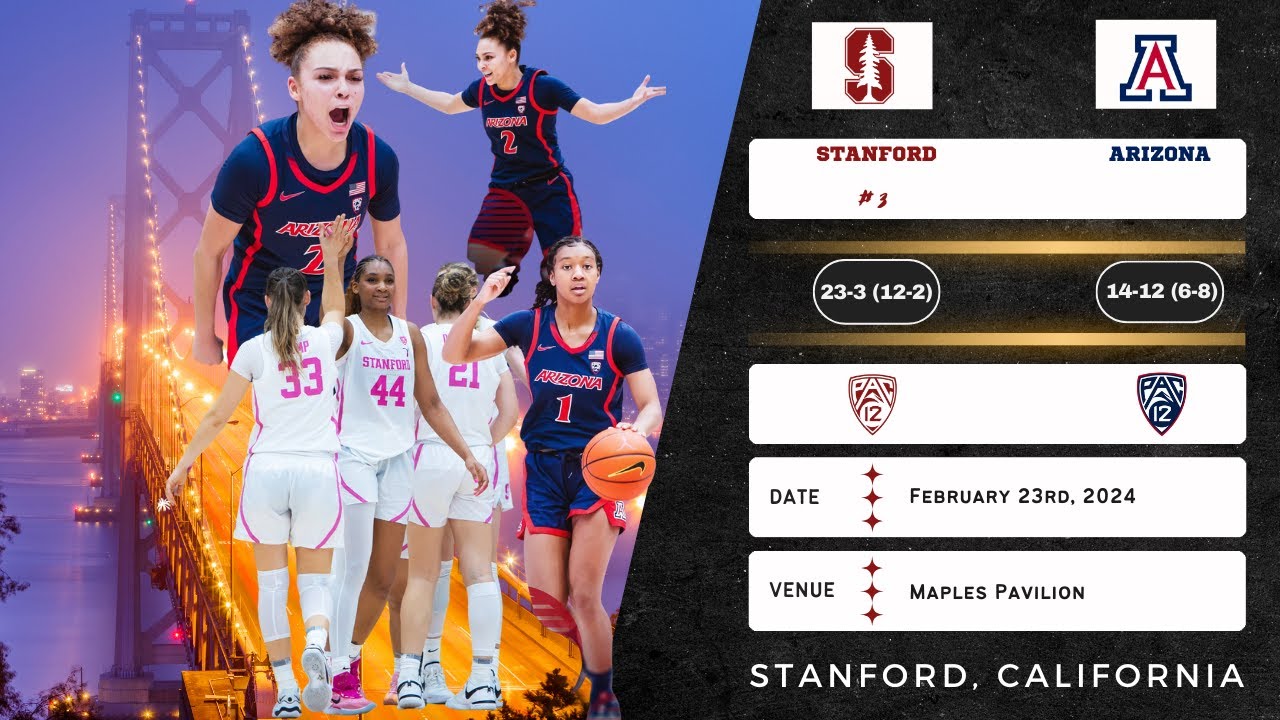 No. 3 Stanford vs Arizona | Pac-12 | 2.23.24
