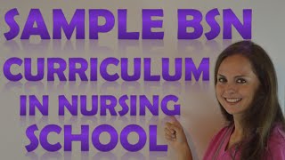 Nursing School Curriculum for BSN | Bachelors Degree in Nursing School Class Schedule