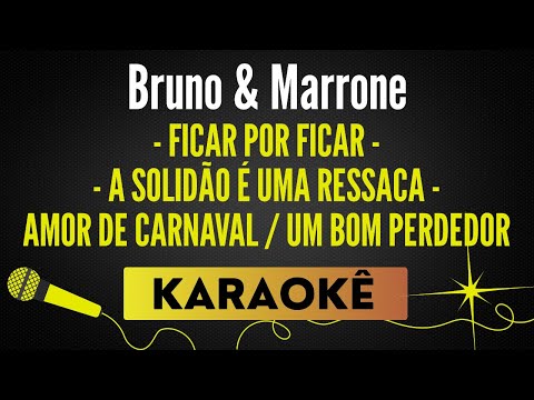 Video thumbnail for Sequência de Modão - Bruno e Marrone (Violão) 🎙 Karaokê Profissional com Letra
