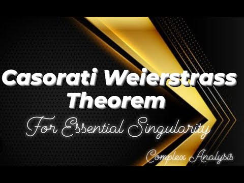 Casorati Weierstrass Theorem