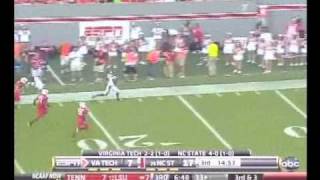 David Wilson 92 yard kick return TD vs NC State