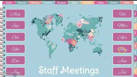 Navigating Google Slides Buttons & Links - Digital Teacher Planner