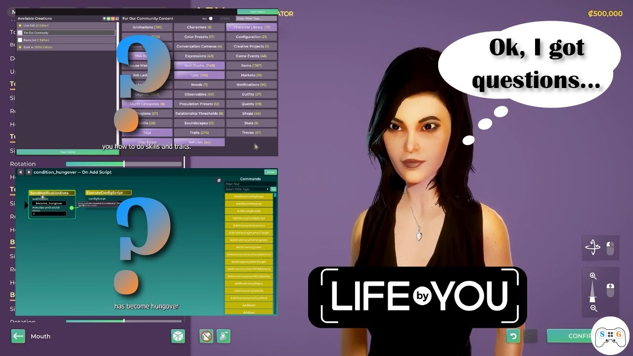 Analyzing the Life by You trait & skills editors, and the Human creator!