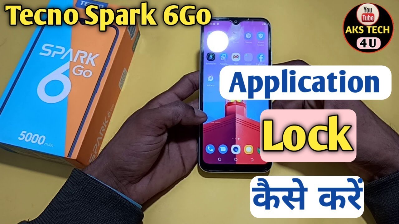 How To App lock 🔐 in Tecno Spark 6Go | App lock kaise kare Tecno Spark 6Go mai | Aks Tech4u