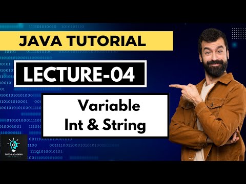 Java Tutorial For Beginners 4 - Variable Int & String #javatutorial