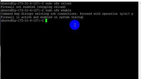 How to Fix Firewall not enabled (skipping reload ) in AWS Ubuntu | 2024