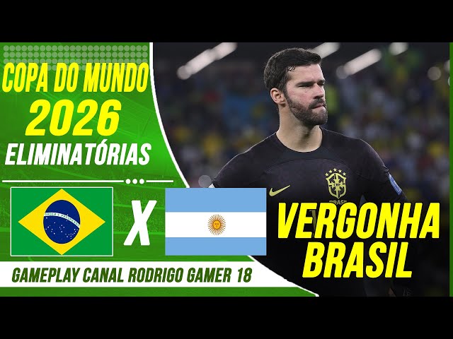 VERGONHA! Brasil 0 x 1 Argentina, Eliminatórias da Copa do Mundo 2026