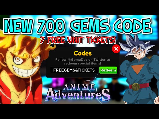 Anime Adventures Codes November 2023  How To Redeem Gems & Summoning  Tickets