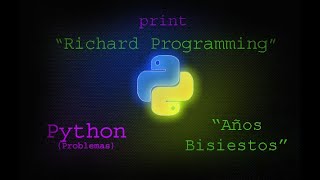 Python Problemas: Años Bisiestos