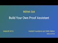 Miëtek Bak - Build Your Own Proof Assistant (HaskellX 2015)