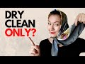 Dry clean ONLY? How to wash silk scarf at home. Vintage scarf cleaning. Mistakes and secrets.