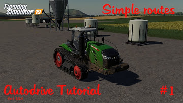 Simple routes and waypoints | Autodrive tutorial version 1.1.0.4 | How to #1