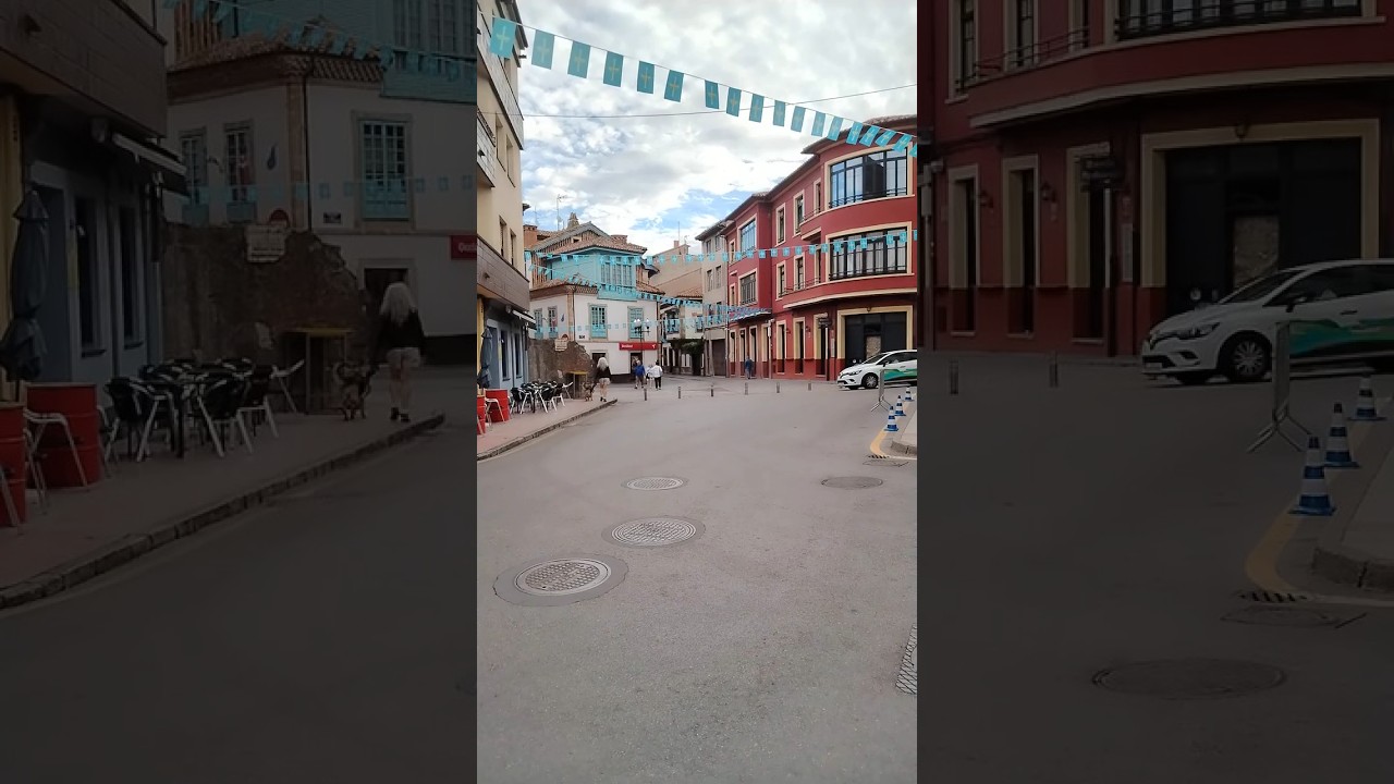 La calle pinta Fiesta _ Plaza Ecce Homo_Villaviciosa_Asturias España #villaviciosa #asturias #españa