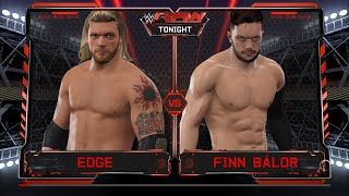 Edge beats down Finn Balor back stage on WWE2K17 screenshot 5