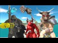 Mutant Minotaur Team Vs Kong 2024 Team - Animal Revolt Battle Simulator - ARBS !!