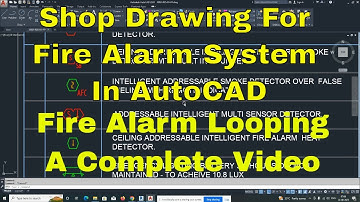Shop Drawing For Fire Alarm System In AutoCAD