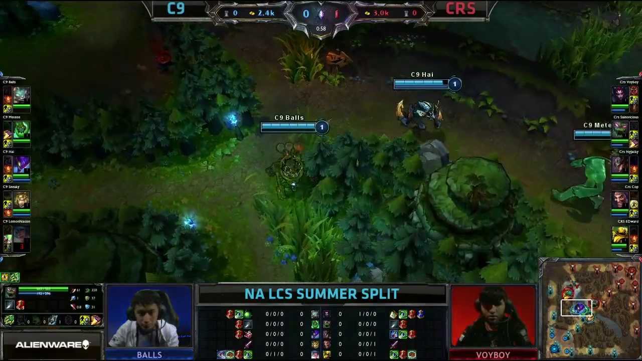 Curse Edward Blitzcrank hook first blood || CRS vs Cloud 9 || NA LCS W1D2 Summer 2013