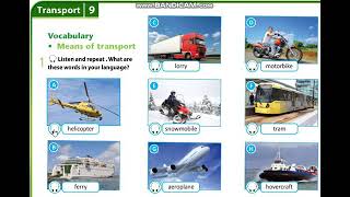 Excel 6.Module 9.Transport Vocabulary.p 99
