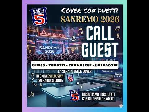 Video Su Studio 5 commento alle cover di Sanremo 2026