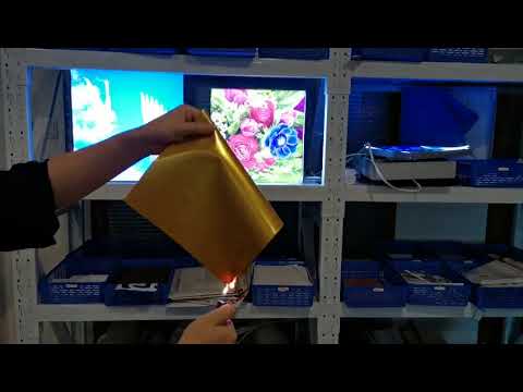 PVC stretch ceiling Metallic ST94 fireproof test