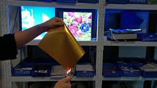 PVC stretch ceiling Metallic ST94 fireproof test