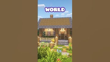 Cozy Minecraft Starter House!!! #minecraft #shorts #fyp