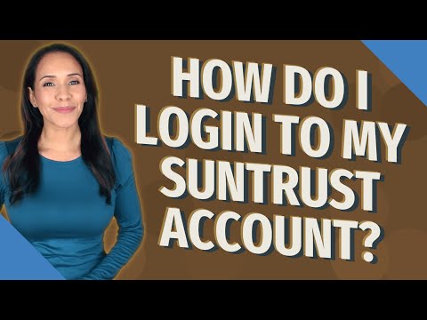 How do I login to my SunTrust account?